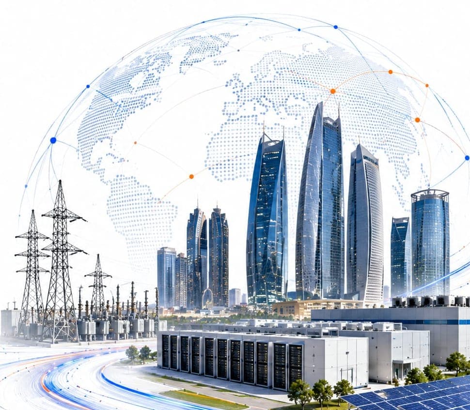 Connected global compute, power and data centre infrastructure